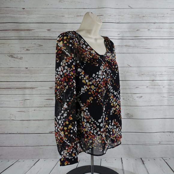 Daniel Rainn Roll Tab Sleeve Blouse Petite - Picture 4 of 11